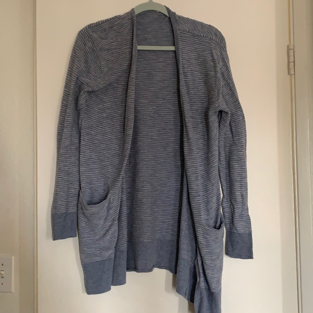 Madewell Blue Ribbed cardigan